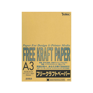 SAKAEテクニカルペーパー SAKAETP/フリークラフトペーパー A3 ライトブラウン 50枚×10冊 FC48261-FK-A3-LB-イメージ1