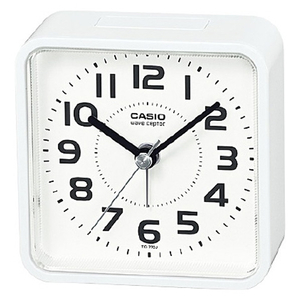 カシオ 電波目覚まし時計 ホワイト TQ-770J-7JF-イメージ1