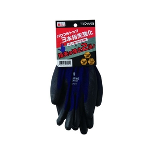 東和コーポレーション ウレタン背抜き手袋 パワフルトップ3本指先強化 M FC328ER-1610090-イメージ6