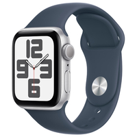 Apple Apple Watch SE(GPSモデル)- 40mm シルバーアルミニウムケースとストームブルースポーツバンド - S/M MRE13JA