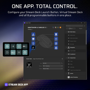 コルセア CORSAIR NIGHTSWORD v2 WIRELESS SD Stream Deck ゲーミングマウス ブラック CHR-931E010-WW-イメージ14