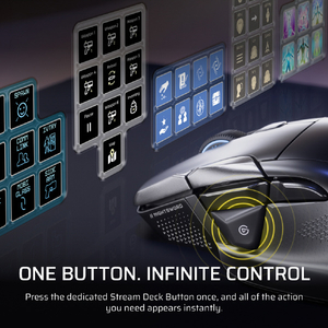 コルセア CORSAIR NIGHTSWORD v2 WIRELESS SD Stream Deck ゲーミングマウス ブラック CHR-931E010-WW-イメージ17