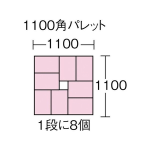 トラスコ中山 DA型エコキャップ再生コンテナ 24L ライトブルー FC602GP-4329635-イメージ2