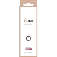 エレコム iPhone 16e用&me カメラレンズガラスフィルム グリッター ピンク PM-A25SFLLG2PNG