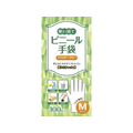 システムポリマー 使い捨てビニール手袋 M 粉無 100枚 CZVT-100M FCU5196-CZVT-100M