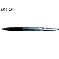 パイロット スーパーグリップGノック式 0.7mm 細字 黒 10本 F047519-BSGK-10F-BB