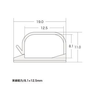 サンワサプライ 電源コードホルダー（3P用） CA-510N-イメージ3
