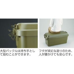 トラスコ中山 トランクカーゴ 20L ОD色 392294370オリーブドラブ(OD)22 FC730GL-2073980-イメージ6