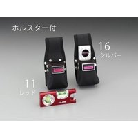 エスコ マグネット付レベル ホルダー付 レッド 120mm FCZ1318-EA721TB-11