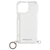 PHONECKLACE iPhone 14 Pro用ロープショルダーストラップ付きクリアケース ダークレッド PN23875I14PRD-イメージ2