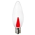 エルパ LED電球 E17口金 1．2W装飾電球 シャンデリアタイプ 赤色 elpaball mini LDC1CR-G-E17-G328-イメージ2