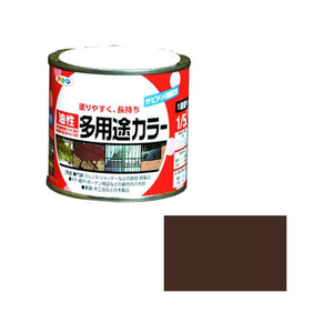 アサヒペン 油性多用途カラー 1／5L こげ茶 FC513NS-イメージ1