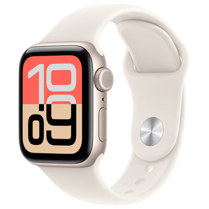 Apple Apple Watch SE 3(GPS + Cellularモデル)- 40mm Apple Watch SE 3 スターライトアルミニウムケースとスターライトスポーツバンド - S/M MEP64J/A-イメージ1