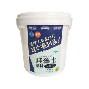 フジワラ化学 珪藻土 壁材MIX 10kg アクア FCE979Z-イメージ1
