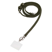 インプリンク スマートフォン用 PUレザーネックストラップ カーキ IMNS03KA