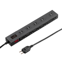 サンワサプライ 雷ガードタップ(10個口・2m) ブラック TAP-SP2110N-2BK