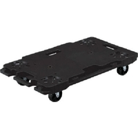 三甲 樹脂製平台車 802462 サンキャリー6839ブラック FC602HL-3448789