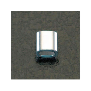 エスコ 1.2mm ワイヤーロープスリーブ(アルミ/10個) FCJ039M-EA628SD-1.2-イメージ1