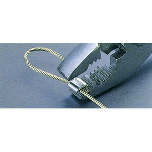 エスコ 1.2mm ワイヤーロープスリーブ(アルミ/10個) FCJ039M-EA628SD-1.2-イメージ5