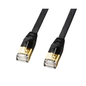 LANケーブル CAT7 サンワサプライ KB-FLU7-07W CAT7ウルトラフラットLANケーブル(7m
