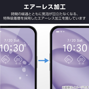 エレコム iPhone17用ガラスフィルム ブルーライトカット 超簡単貼付ツール PM-A25AFLGGTBL-イメージ9