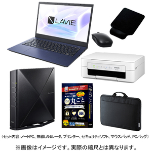 PCN1475CALE3ｼﾕｳﾍﾝSIｾﾂﾄP 安心シニアパソコン+プリンターセット