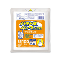 オルディ バランスパック 手提げ 乳白 SS 25号 0.012mm厚100枚 FC78973-BP-NTPSS-100