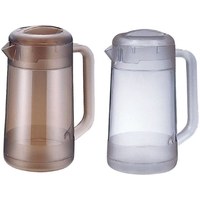 弁慶 BK ポリカ 丸型 ウォーターピッチャー 2.1L スモークブラウン FCL5641-003090001