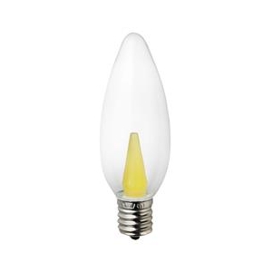 エルパ LED電球 E17口金 1．2W装飾電球 シャンデリアタイプ 黄色 elpaball mini LDC1CY-G-E17-G330-イメージ2