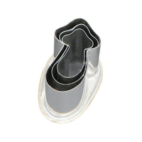 江部松商事 18-8 渕付抜型 松茸 3pcs FC560LL-4276280