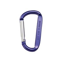 トラスコ中山 TRUSCO　カラビナ　線径8mmX80mm　D型　バイオレット TKN880V