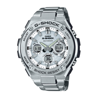 カシオ ソーラー電波腕時計 G-SHOCK G-STEEL ホワイト GST-W110D-7AJF