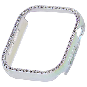エレコム Apple Watch Series 10(42mm)用ハードバンパー ストーン付 &me オーロラクリア AW-24BBPPJACR-イメージ1