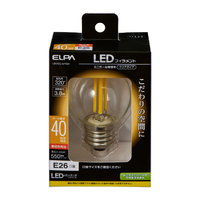 エルパ LED電球 E26口金 全光束550lm(3．8W ミニボール電球形) 電球色相当 LDG4CL-G-F654