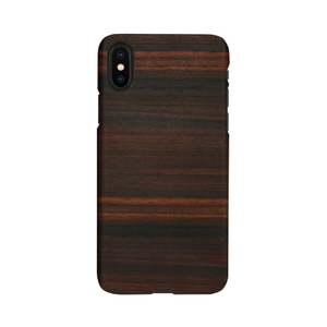 Man&Wood iPhone XR用天然木ケース Ebony I13877I61-イメージ1