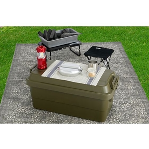 トラスコ中山 トランクカーゴ 70L OD色 780390370オリーブドラブ(OD)70 FC590GY-4408497-イメージ6