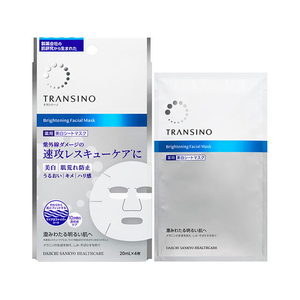第一三共ヘルスケア トランシーノ薬用ブライトニングフェイシャルマスク 20mL×4枚 FCJ419C-イメージ1