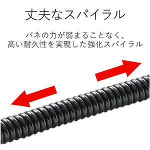 エレコム スマートフォン用ハンドストラップ/スタンダード ブラック P-STCP50BK-イメージ2