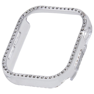 エレコム Apple Watch Series 10(42mm)用ハードバンパー ストーン付 &me クリア AW-24BBPPJCR