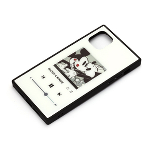 PGA iPhone 11 Pro Max用ガラスハイブリッドケース ミッキーマウス/ホワイト PG-DGT19C02MKY-イメージ1
