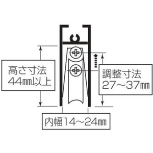 丸喜金属本社 S-228サッシ用 取替戸車 M14B-035 FC495FT-1189427-イメージ4