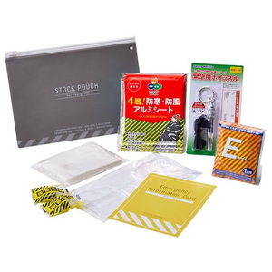 キングジム 災害常備ポーチ 7点セット FCR4290-JBP-50-イメージ1
