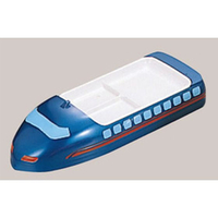 江部松商事 メラミン ランチ皿 ニュー新幹線 ブルー FC841LT-6935600