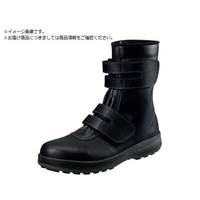 シモン FCD573A-6533438 安全靴 長編上 マジック式 SF38黒 25.5cm