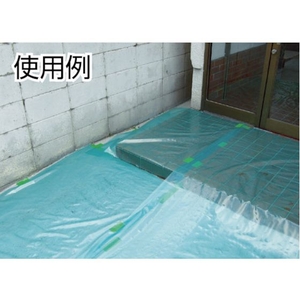 日大工業 ノンスリップ養生シート 緑 100M FC751GU-4187130-イメージ2