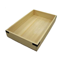 雅漆工芸 唐桧 番重 金具付 身 深型(560×345×H90) FC067LH-3050500