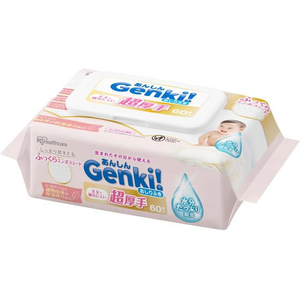 アイリスオーヤマ Genki!おしりふき 超厚手60枚入 FCE539M-GOK-ST601N-イメージ2