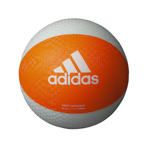 ａｄｉｄａｓ ソフトバレーボール オレンジ×グレー FCJ026D-AVSOSL-イメージ1
