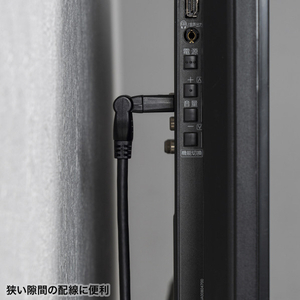 サンワサプライ ハイスピードHDMIケーブル(3Dコネクタ)1．0m ブラック KM-HD20-3D10N-イメージ12