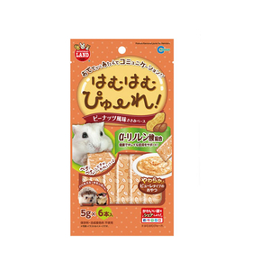 マルカン はむはむぴゅーれ ピーナッツ風味ささみペース 30g(5g×6本入) FC75288-MR-860-イメージ1